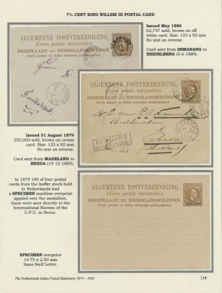 THE NETHERLANDS INDIES POSTAL STATIONERY 1874-1942 – sheet 14