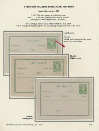 THE NETHERLANDS INDIES POSTAL STATIONERY 1874-1942 – sheet 15