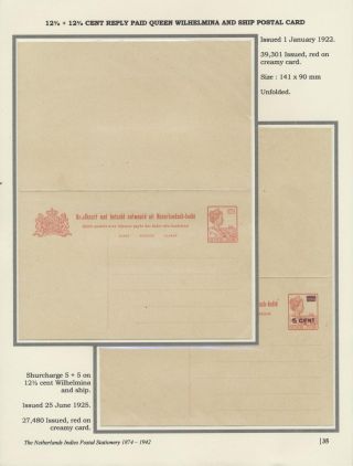 THE NETHERLANDS INDIES POSTAL STATIONERY 1874-1942 – sheet 35