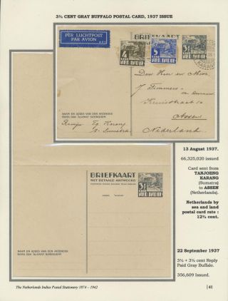 THE NETHERLANDS INDIES POSTAL STATIONERY 1874-1942 – sheet 41