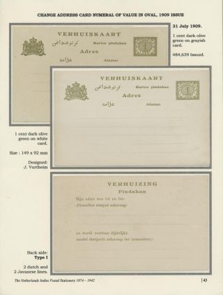 THE NETHERLANDS INDIES POSTAL STATIONERY 1874-1942 – sheet 43