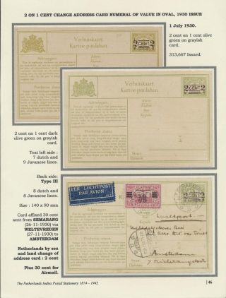 THE NETHERLANDS INDIES POSTAL STATIONERY 1874-1942 – sheet 46