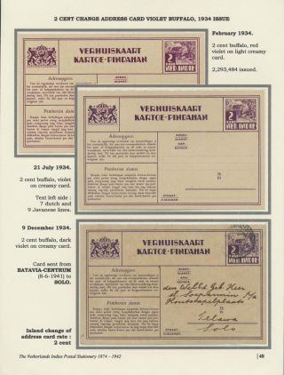 THE NETHERLANDS INDIES POSTAL STATIONERY 1874-1942 – sheet 48