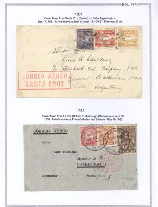 BOLIVIA - AIR MAIL – sheet 4