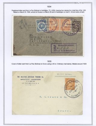 BOLIVIA - AIR MAIL – sheet 17