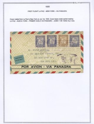 BOLIVIA - AIR MAIL – sheet 23