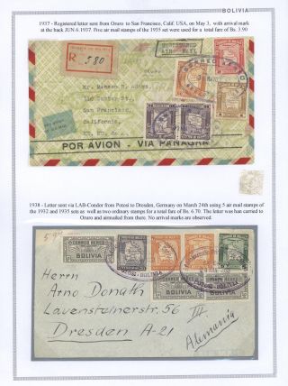 BOLIVIA - AIR MAIL – sheet 25