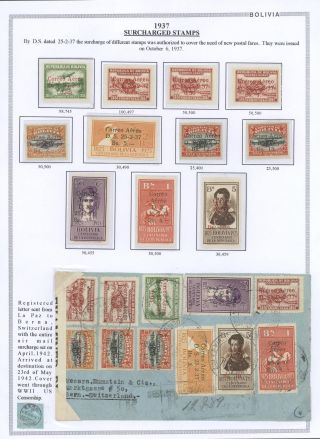 BOLIVIA - AIR MAIL – sheet 27