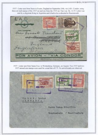 BOLIVIA - AIR MAIL – sheet 30