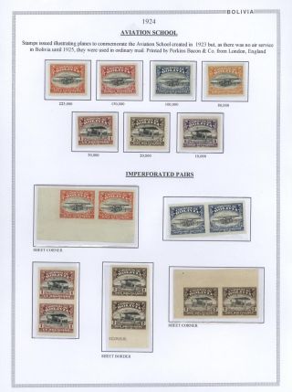 BOLIVIA - AIR MAIL – sheet 35