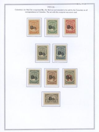BOLIVIA - AIR MAIL – sheet 39