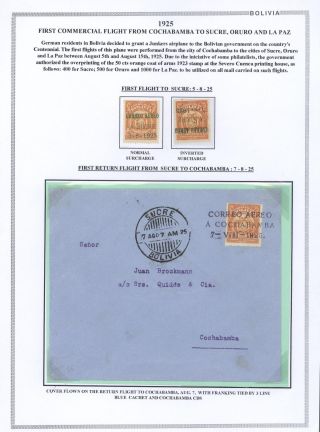 BOLIVIA - AIR MAIL – sheet 40