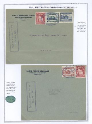 BOLIVIA - AIR MAIL – sheet 49