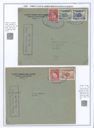 BOLIVIA - AIR MAIL – sheet 50