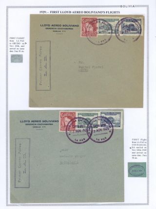BOLIVIA - AIR MAIL – sheet 51