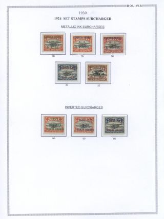 BOLIVIA - AIR MAIL – sheet 55