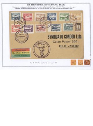 BOLIVIA - AIR MAIL – sheet 65