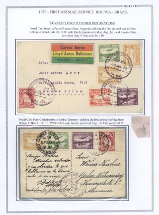 BOLIVIA - AIR MAIL – sheet 68