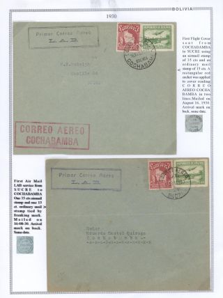 BOLIVIA - AIR MAIL – sheet 72