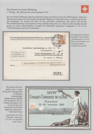 SWITZERLAND IN THE FIRST WORLD WAR – sheet 3