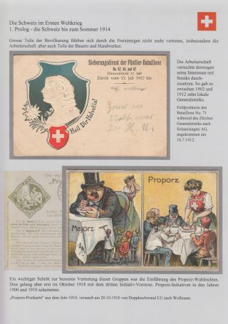 SWITZERLAND IN THE FIRST WORLD WAR – sheet 4