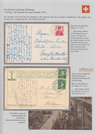 SWITZERLAND IN THE FIRST WORLD WAR – sheet 6