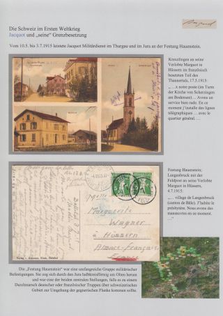 SWITZERLAND IN THE FIRST WORLD WAR – sheet 13
