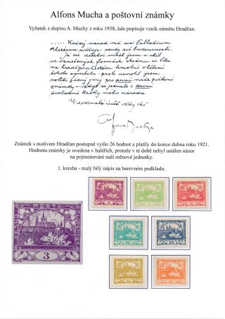 ALFONS MUCHA AND POSTAGE STAMPS – sheet 2