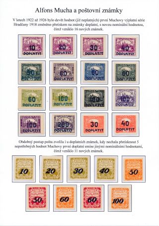 ALFONS MUCHA AND POSTAGE STAMPS – sheet 7