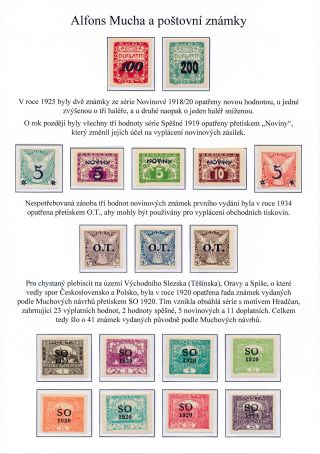 ALFONS MUCHA AND POSTAGE STAMPS – sheet 8