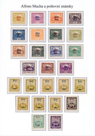ALFONS MUCHA AND POSTAGE STAMPS – sheet 9
