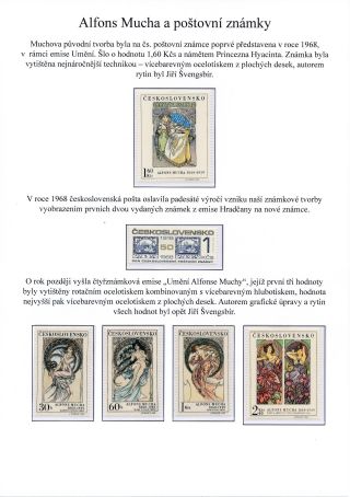 ALFONS MUCHA AND POSTAGE STAMPS – sheet 12