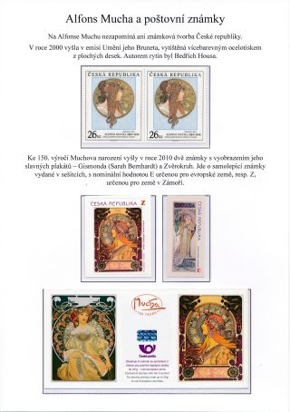 ALFONS MUCHA AND POSTAGE STAMPS – sheet 14