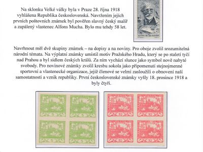 ALFONS MUCHA A POŠTOVNÍ ZNÁMKY