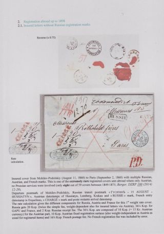 EINGESCHRIEBEN IN ZARISTISCHEN RUSSLAND – Blatt 18