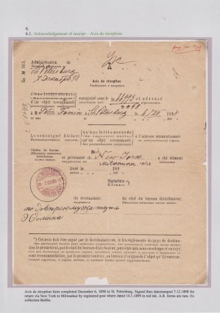 EINGESCHRIEBEN IN ZARISTISCHEN RUSSLAND – Blatt 131