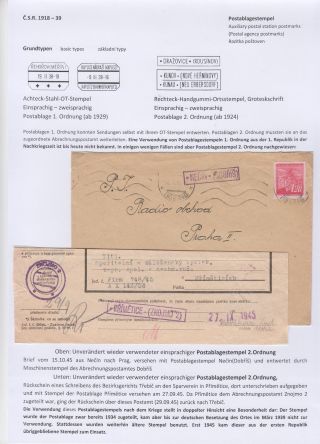 POŠTOVNÍ RAZÍTKA V ČECHÁCH A NA MORAVĚ V POVÁLEČNÉM OBDOBÍ PO OSVOBOZENÍ 1945 – list 13