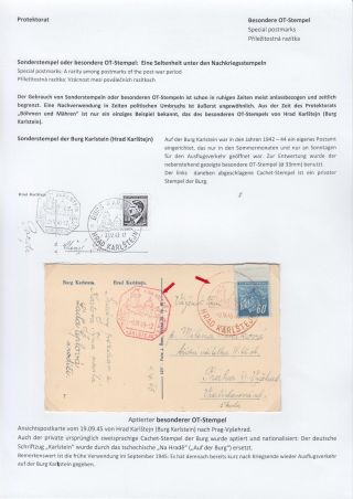 POSTMARKS IN BOHEMIA AND MORAVIA DURING THE POST-WAR PERIOD AFTER WORLD WAR II – sheet 23