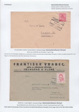 POSTMARKS IN BOHEMIA AND MORAVIA DURING THE POST-WAR PERIOD AFTER WORLD WAR II – sheet 24