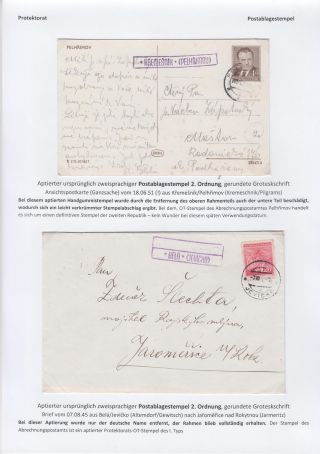 POSTMARKS IN BOHEMIA AND MORAVIA DURING THE POST-WAR PERIOD AFTER WORLD WAR II – sheet 31