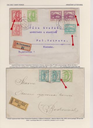 HRADCANY - POSTAL USE OF THE FIRST DRAWING – sheet 13