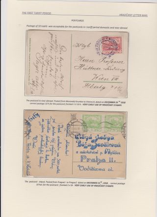 HRADCANY - POSTAL USE OF THE FIRST DRAWING – sheet 20