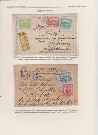 HRADCANY - POSTAL USE OF THE FIRST DRAWING – sheet 21