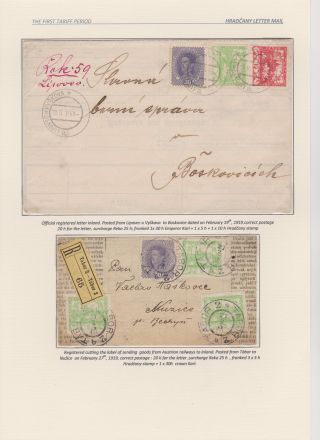 HRADCANY - POSTAL USE OF THE FIRST DRAWING – sheet 26