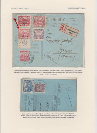 HRADCANY - POSTAL USE OF THE FIRST DRAWING – sheet 28