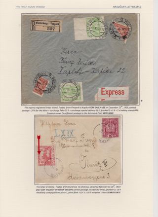 HRADCANY - POSTAL USE OF THE FIRST DRAWING – sheet 29