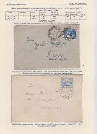 HRADCANY - POSTAL USE OF THE FIRST DRAWING – sheet 58
