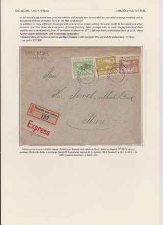 HRADCANY - POSTAL USE OF THE FIRST DRAWING – sheet 67