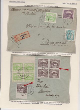 HRADCANY - POSTAL USE OF THE FIRST DRAWING – sheet 68