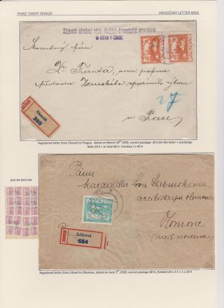 HRADCANY - POSTAL USE OF THE FIRST DRAWING – sheet 112